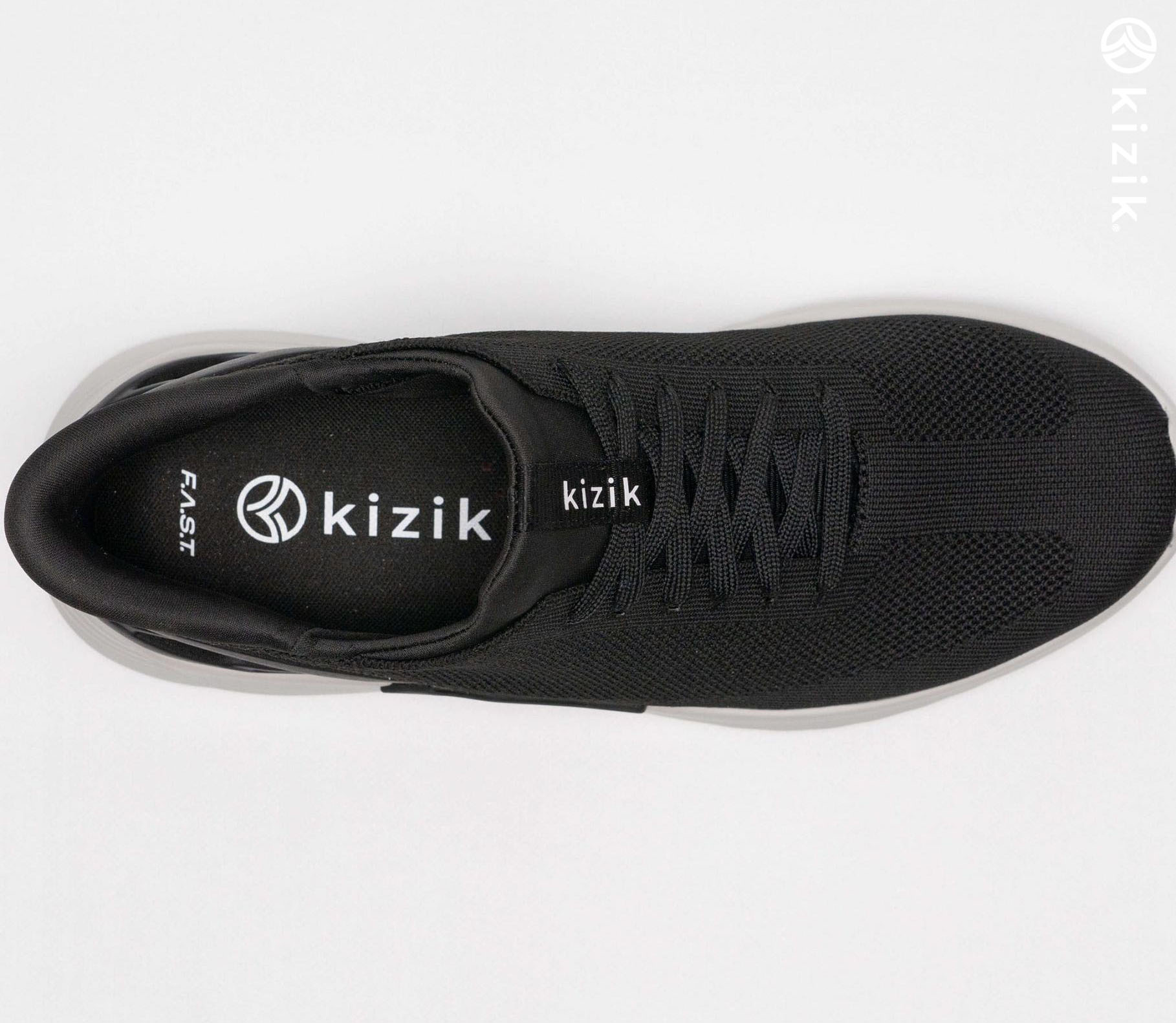 Kizik Cairo Shoes Black | CA_U29
