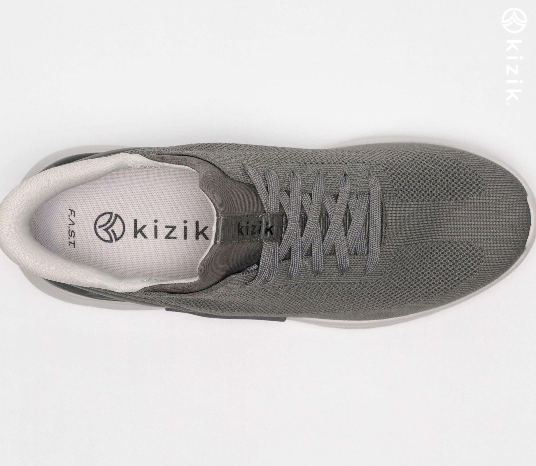 Kizik Cairo Shoes Light Grey | CA_A41